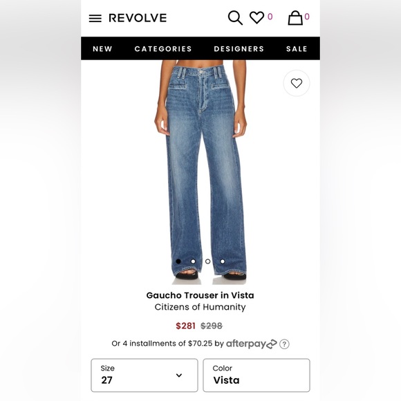 Citizens of humanity gaucho jeans vista 27 - Picture 2 of 5